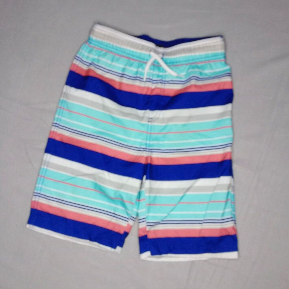 PLACE Sport Board Shorts Swim Trunks Drawstring Lined Pull On Youth Boys Large